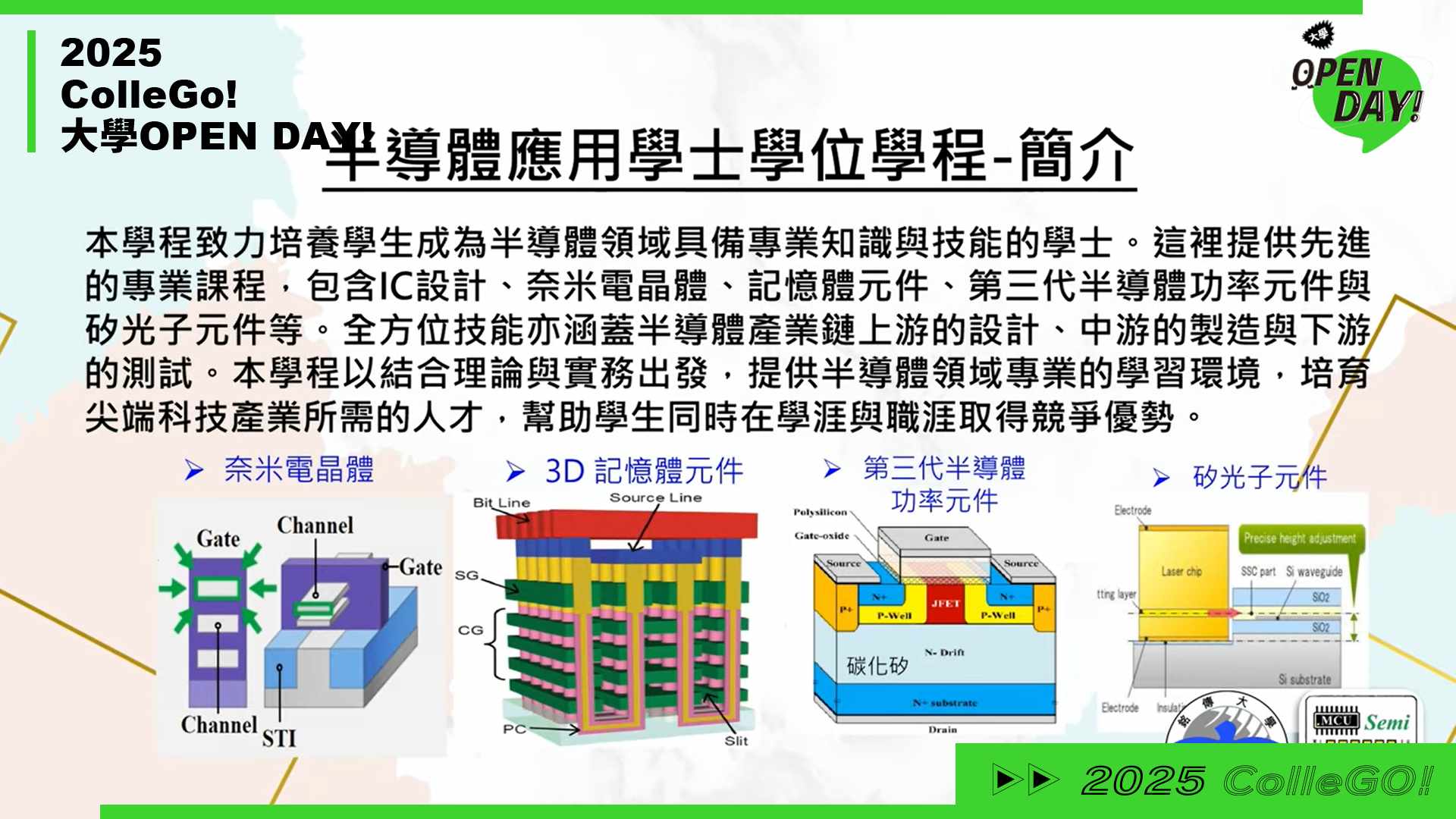 【2025 大學 OPEN DAY 系列影音】資訊｜工程｜銘傳大學半導體應用學士學位學程
